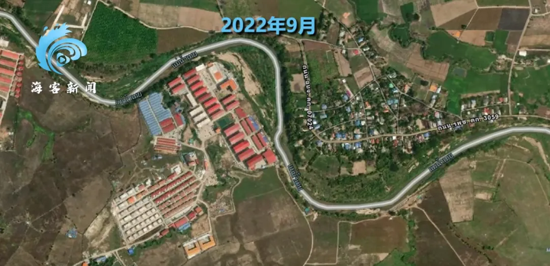 九游娱乐：卫星探秘缅甸妙瓦底：KK园区两年扩大3倍9月仍在扩建豪车比比皆是每隔一段距离都有武装人员站岗；附近类似园区仍在不断扩建蔓延(图4)
